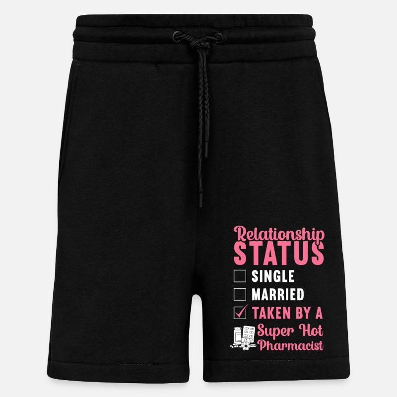 Technicien en pharmacie - Short bio décontracté fabriqué en UE - SOLID BLACK