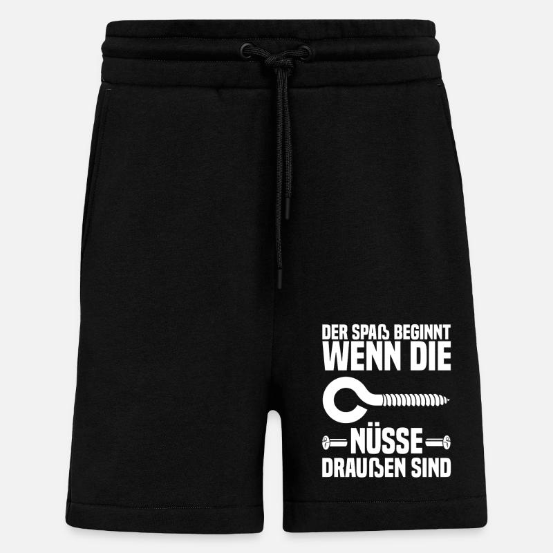 Baugerüstbauer Handwerker Gerüstbauer - Shorts - made by SPREAD - SOLID BLACK