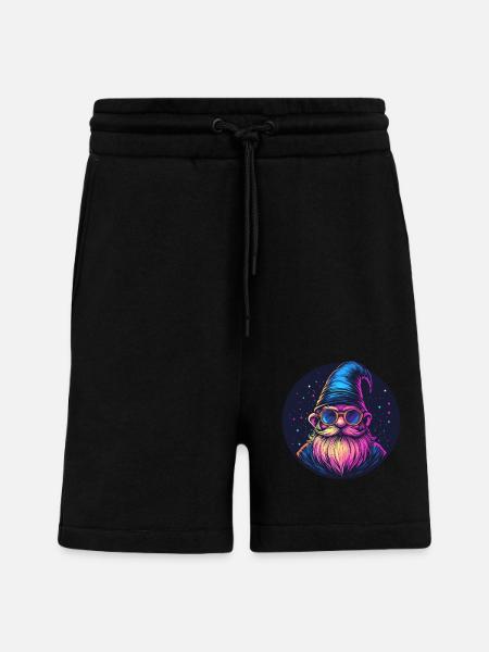 Space Dwarf Retro Look - Shorts - made by SPREAD - SOLID BLACK
