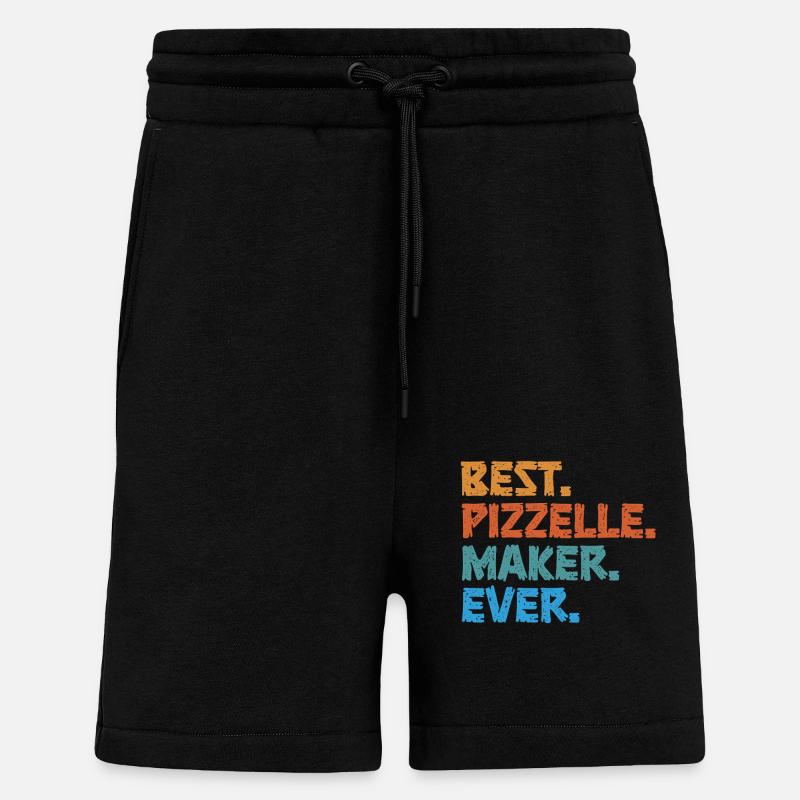 Pizzelle Waffle - Italian Waffles - Shorts - made by SPREAD - SOLID BLACK