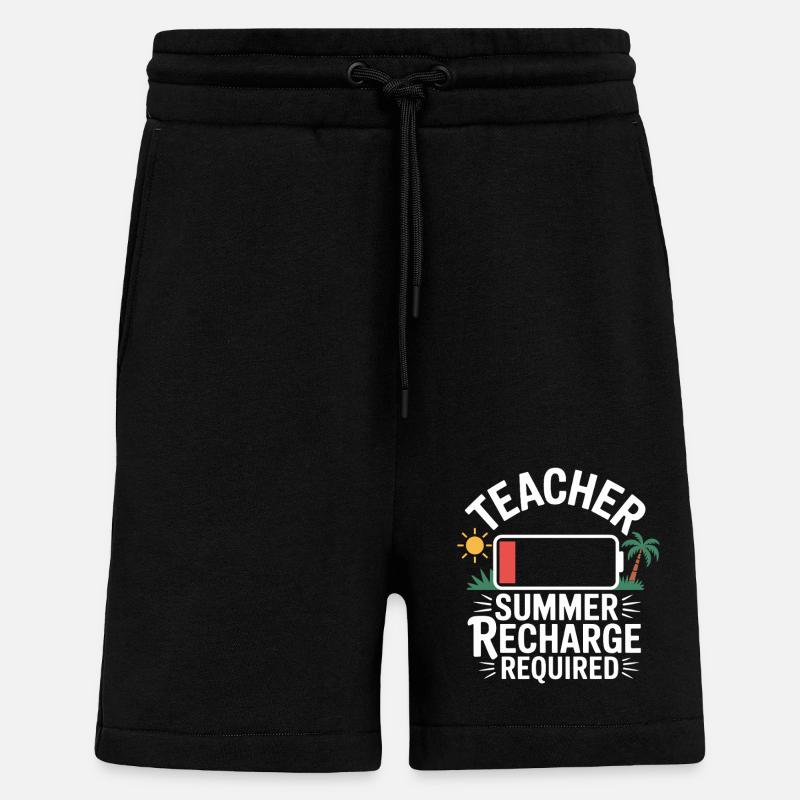 Teacher Summer Holidays - Shorts - made by SPREAD - SOLID BLACK