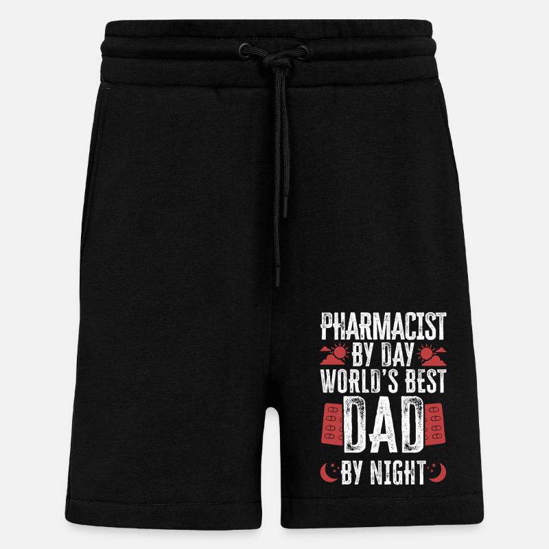 Pharmacy Tech Technician - Shorts - made by SPREAD - SOLID BLACK