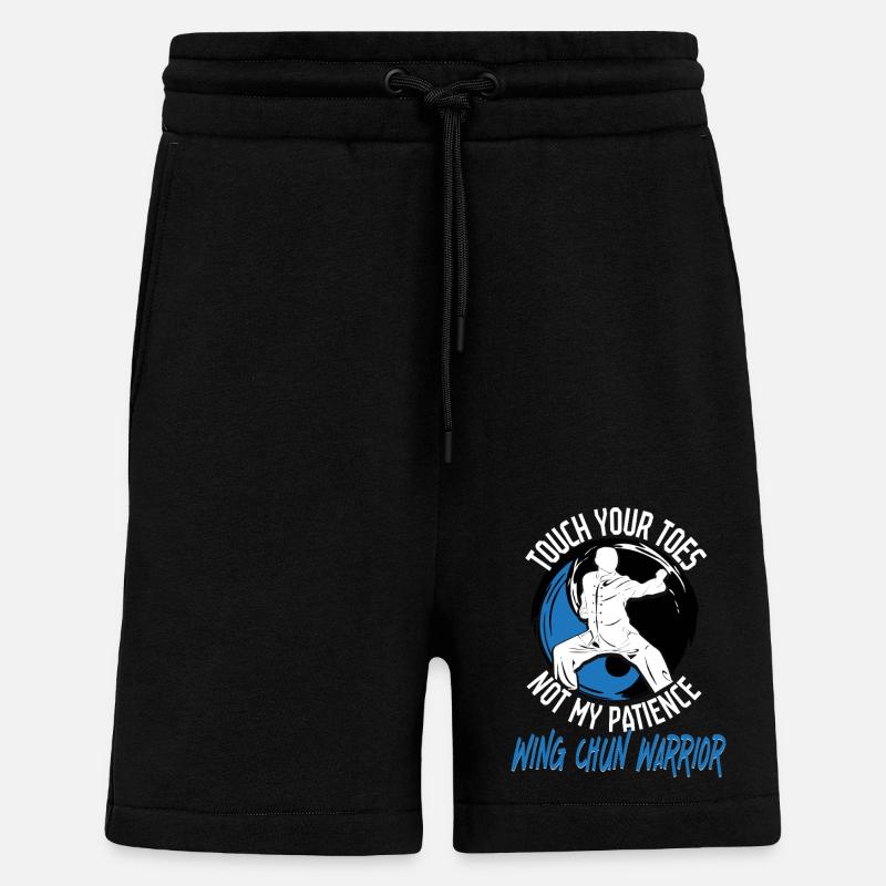 Wing Chun Warrior - Shorts - made by SPREAD - SOLID BLACK