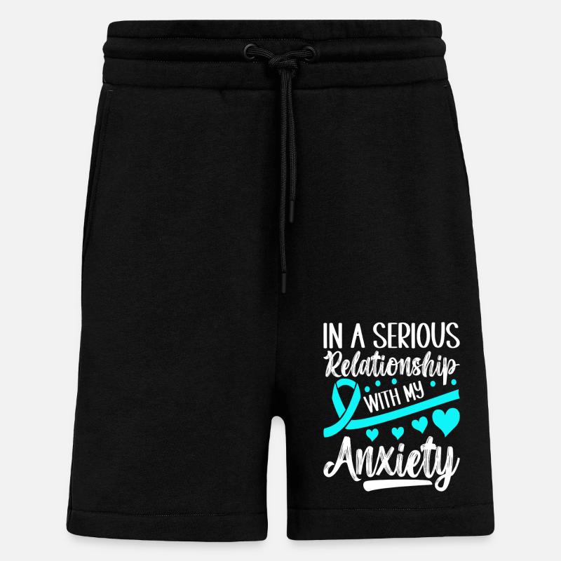 Angststörung Anxiety disorder - Shorts - made by SPREAD - SOLID BLACK