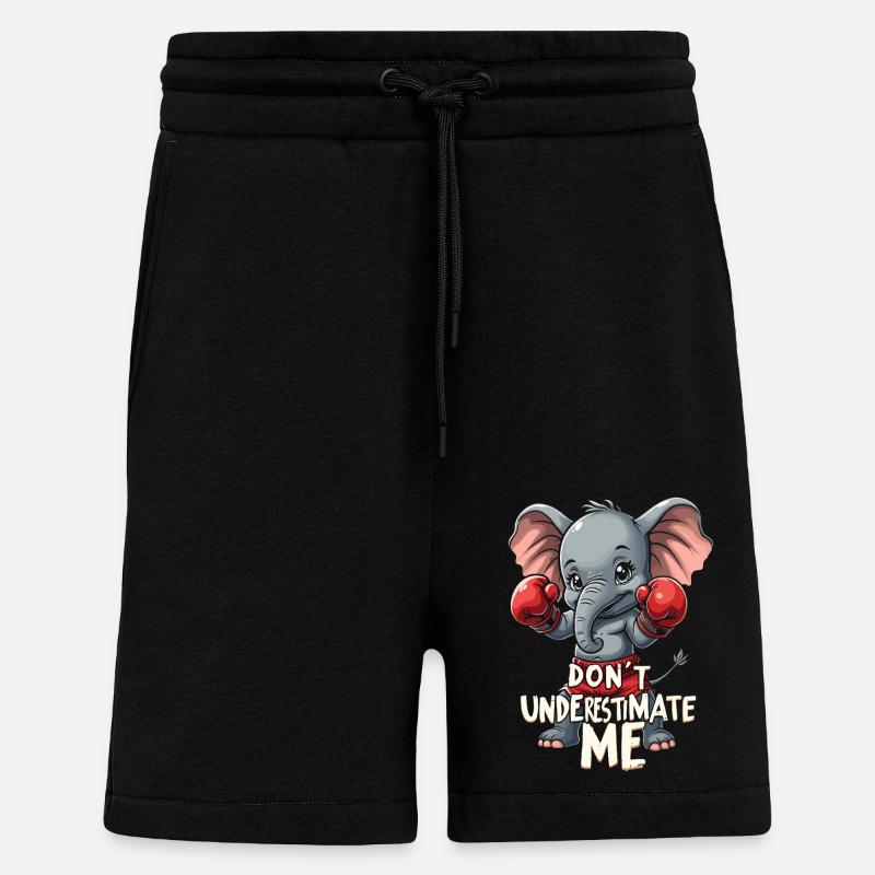 Boxe Muay Thai - Short bio décontracté fabriqué en UE - SOLID BLACK