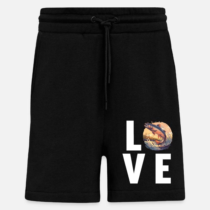 Lachse Lachs - Shorts - made by SPREAD - SOLID BLACK