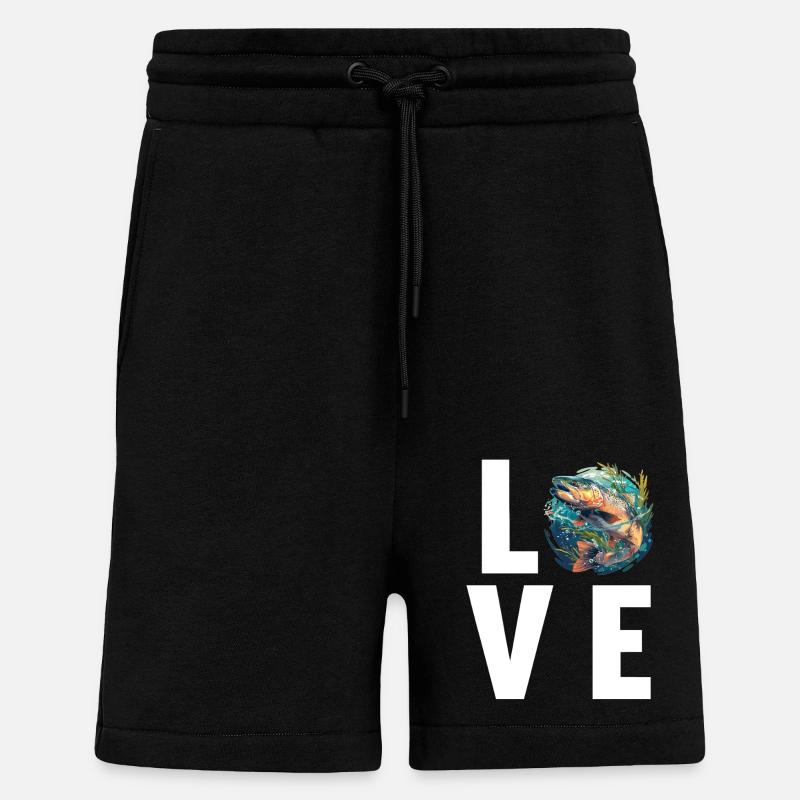 Lachse Lachs - Shorts - made by SPREAD - SOLID BLACK