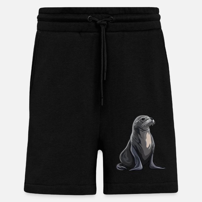 Seelöwen Seelöwe - Shorts - made by SPREAD - SOLID BLACK