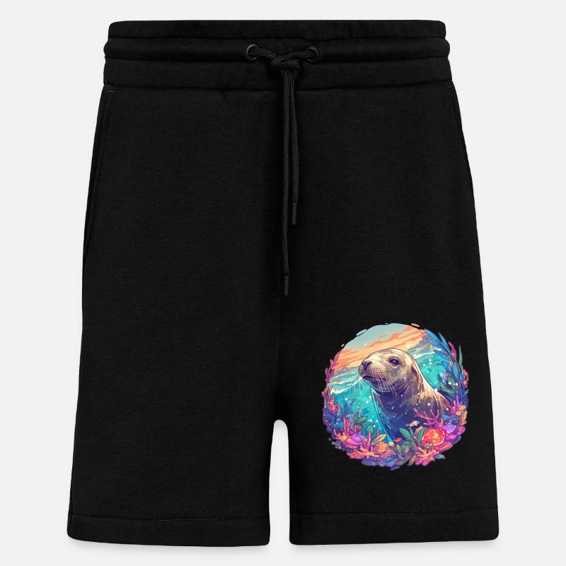 Seelöwen Seelöwe - Shorts - made by SPREAD - SOLID BLACK