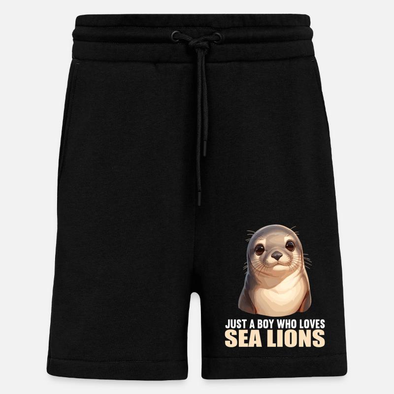 Seelöwen Seelöwe - Shorts - made by SPREAD - SOLID BLACK