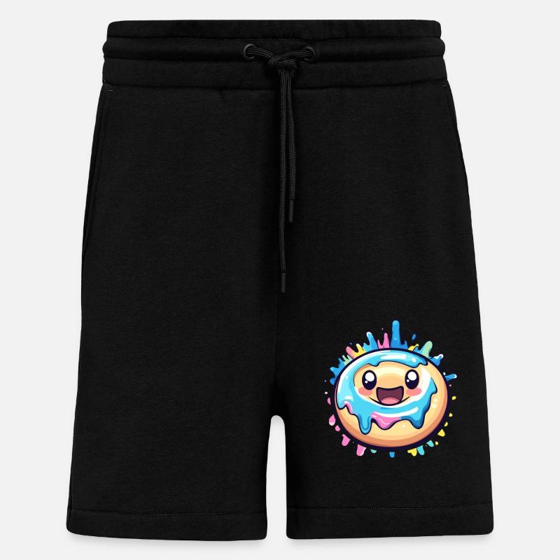 Donut mit Zuckerguss - Shorts - made by SPREAD - SOLID BLACK