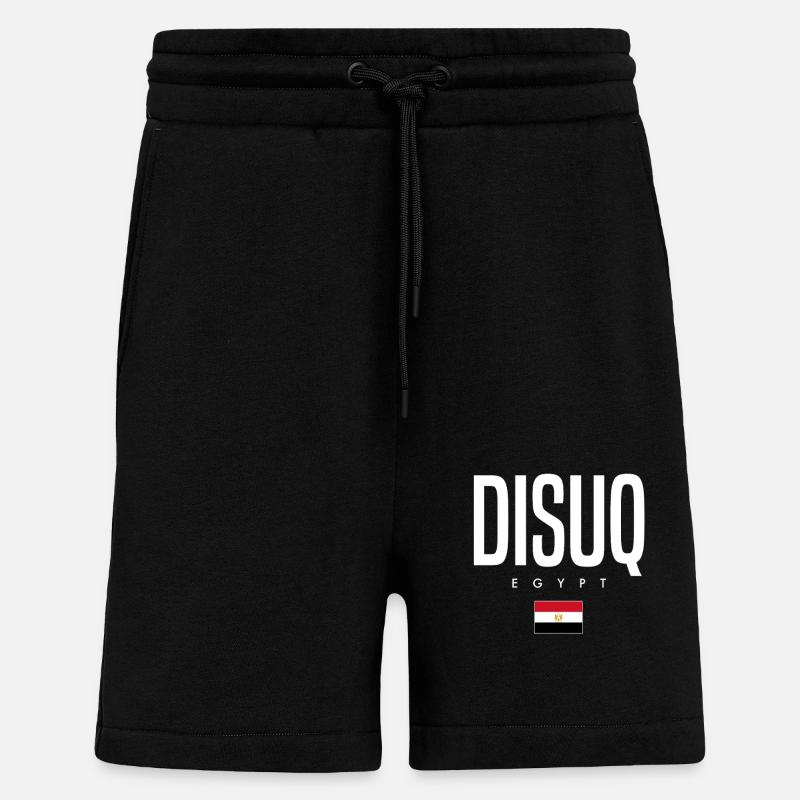 Disuq, Égypte - Short bio décontracté fabriqué en UE - SOLID BLACK