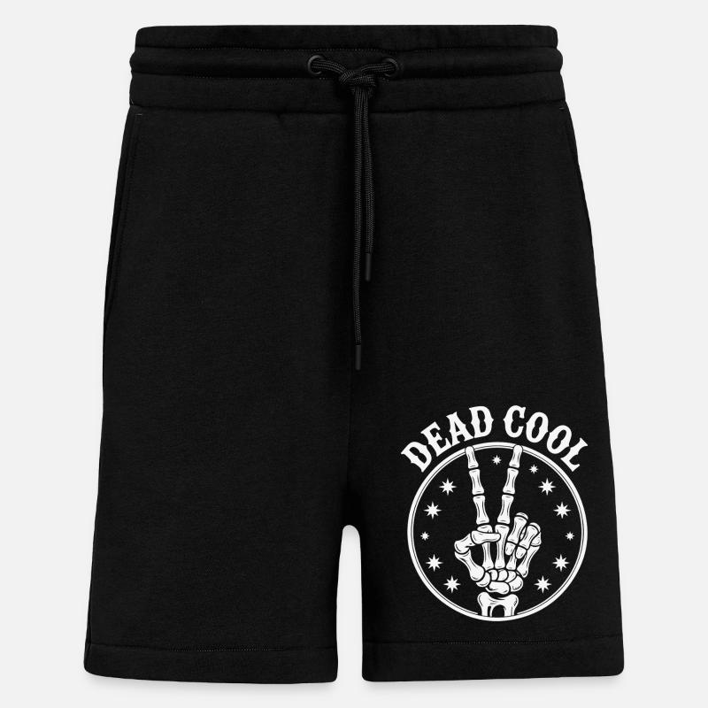 CRÂNE TRÈS COOL - Short bio décontracté fabriqué en UE - SOLID BLACK