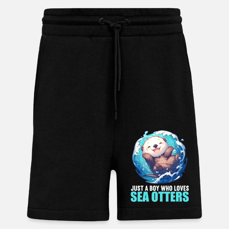 Seeotter - Shorts - made by SPREAD - SOLID BLACK