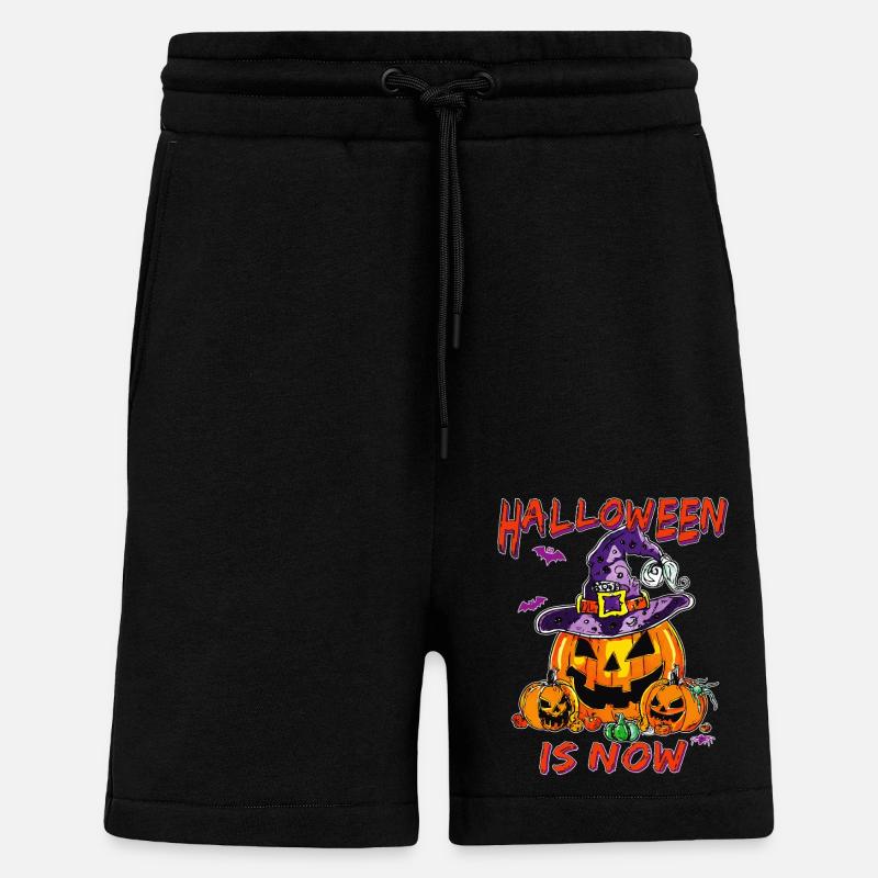 HALLOWEEN IS NOW - Shorts - made by SPREAD - SOLID BLACK