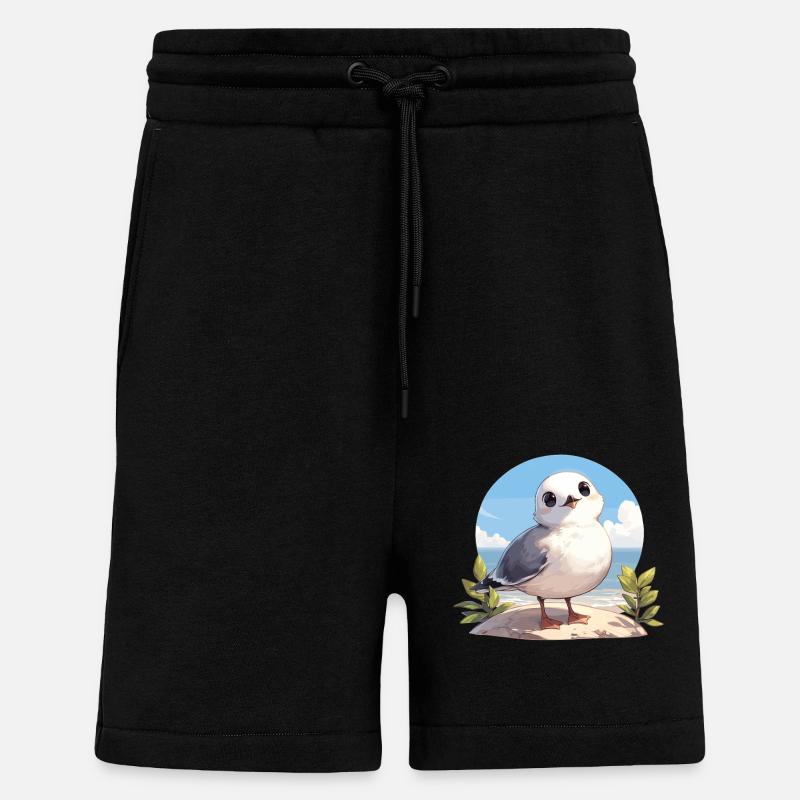 Mouettes Mouette - Short bio décontracté fabriqué en UE - SOLID BLACK