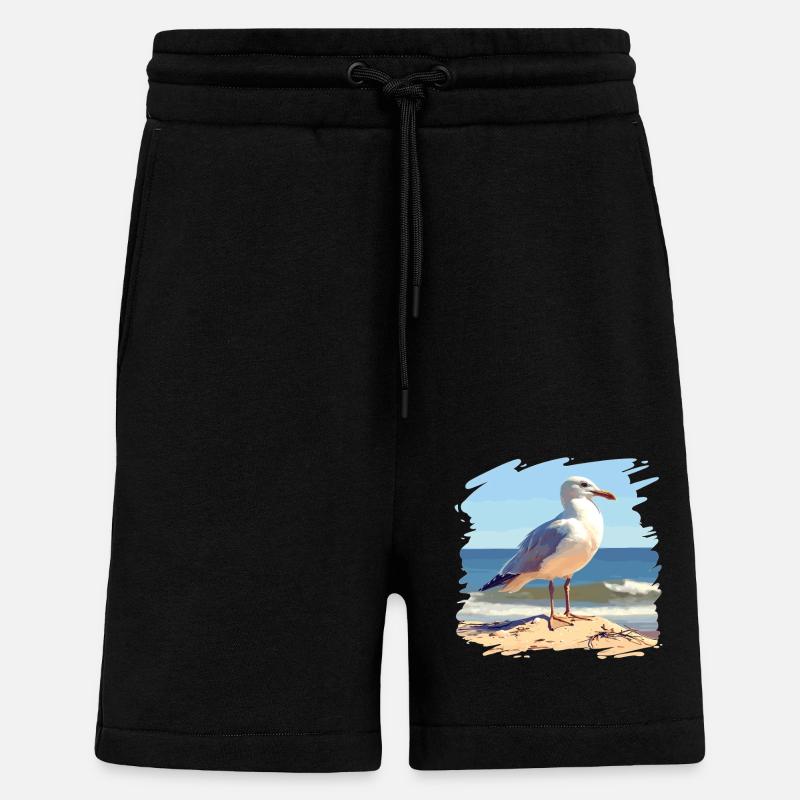 Mouettes Mouette - Short bio décontracté fabriqué en UE - SOLID BLACK