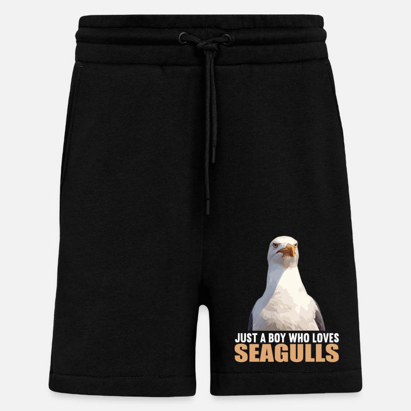 Mouettes Mouette - Short bio décontracté fabriqué en UE - SOLID BLACK