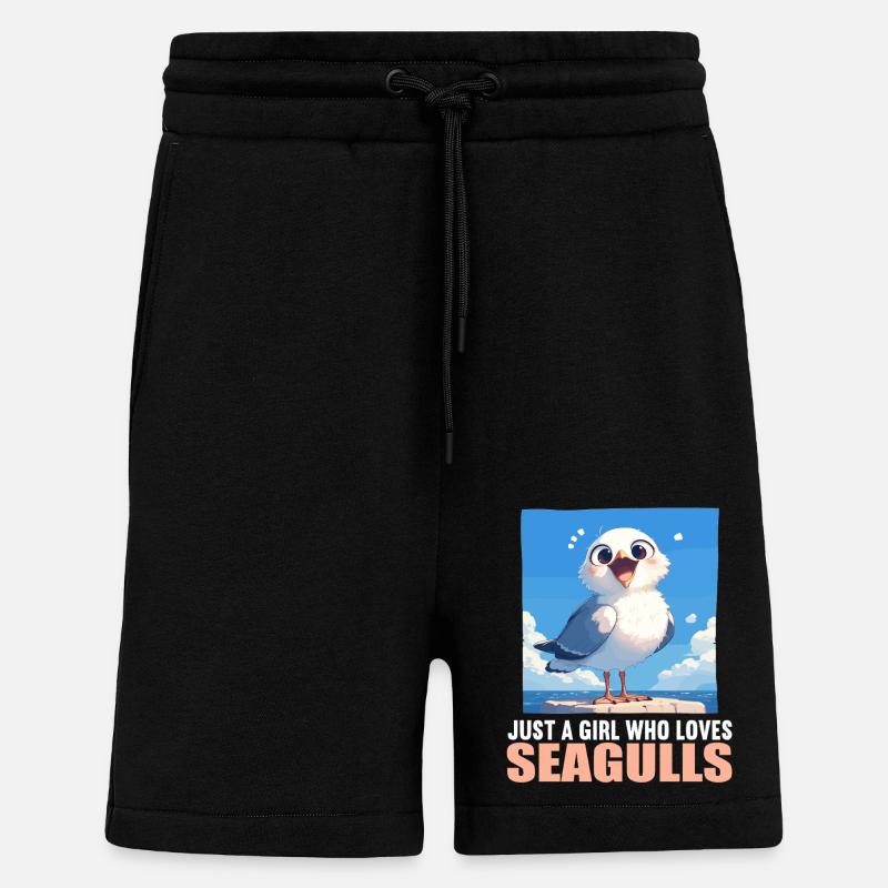 Mouettes Mouette - Short bio décontracté fabriqué en UE - SOLID BLACK