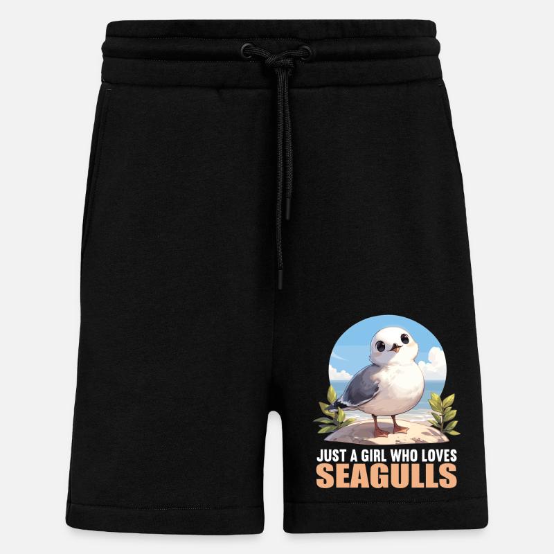 Mouettes Mouette - Short bio décontracté fabriqué en UE - SOLID BLACK