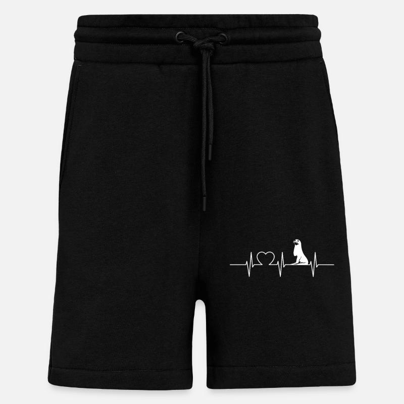 Joints, Phoque - Short bio décontracté fabriqué en UE - SOLID BLACK