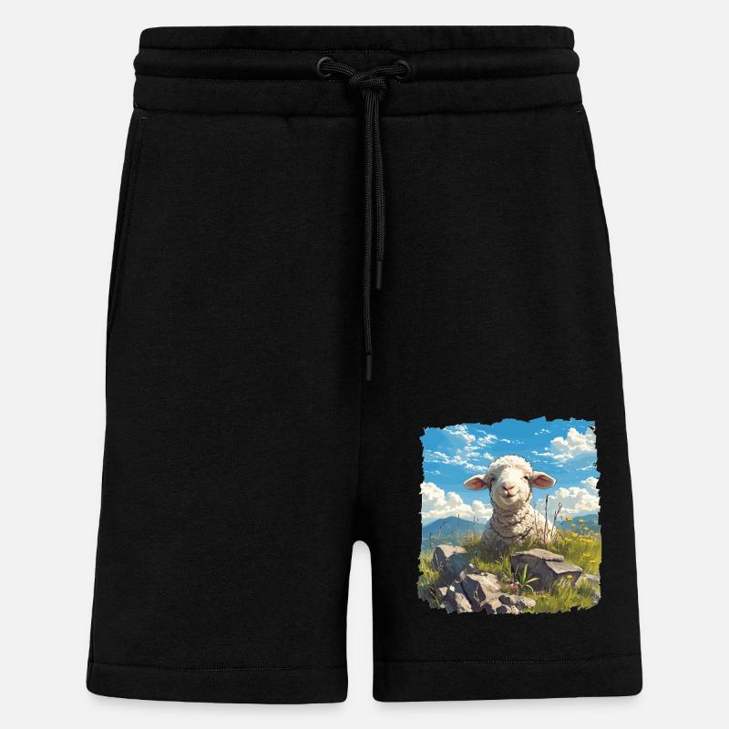 Schafe Schaf - Shorts - made by SPREAD - SOLID BLACK