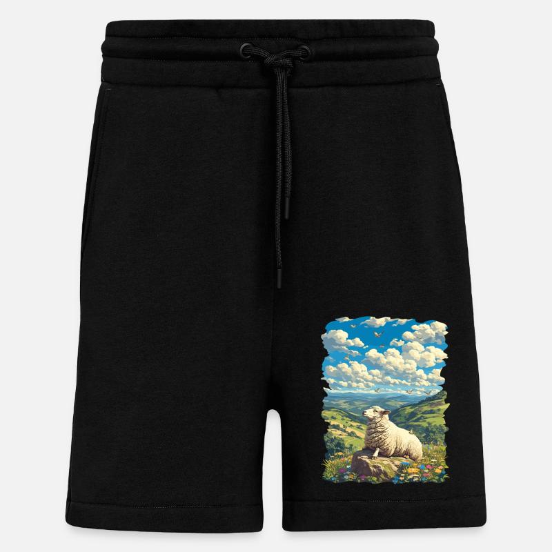 Sheep Sheep - Shorts - made by SPREAD - SOLID BLACK