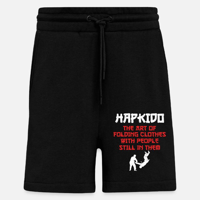 Hapkido Kampfkunst - Shorts - made by SPREAD - SOLID BLACK