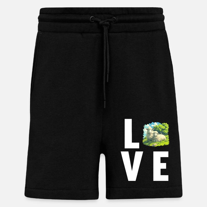 Sheep Sheep - Shorts - made by SPREAD - SOLID BLACK