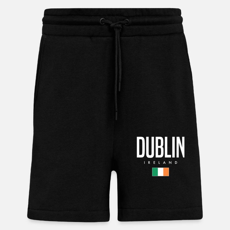 Dublin Irland - Shorts - made by SPREAD - SOLID BLACK