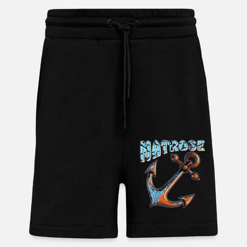 SCHIFFANKER MATROSE - Shorts - made by SPREAD - SOLID BLACK