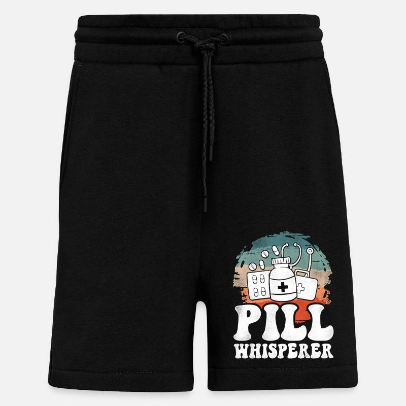 Pharmacy Tech Technician - Shorts - made by SPREAD - SOLID BLACK