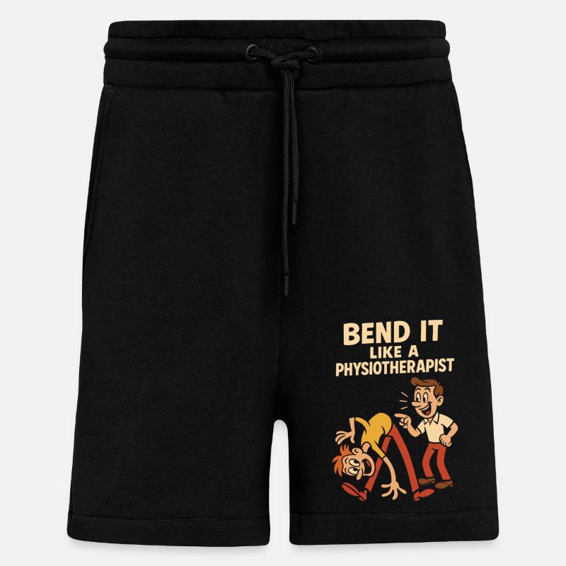 Bending like a physiotherapist - Shorts - made by SPREAD - SOLID BLACK
