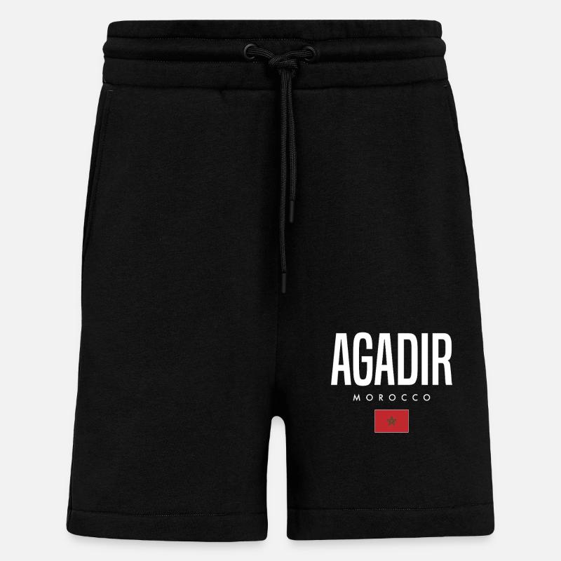 Agadir Marokko - Shorts - made by SPREAD - SOLID BLACK