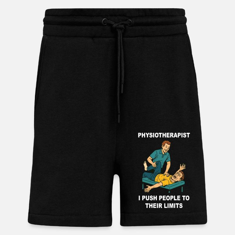 Physiotherapy Funny Physiotherapist Saying - Shorts - made by SPREAD - SOLID BLACK