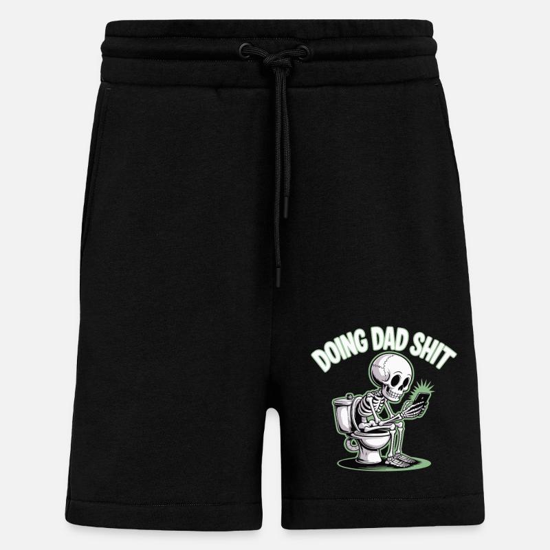 DOING DAD SHIT - Shorts - made by SPREAD - SOLID BLACK