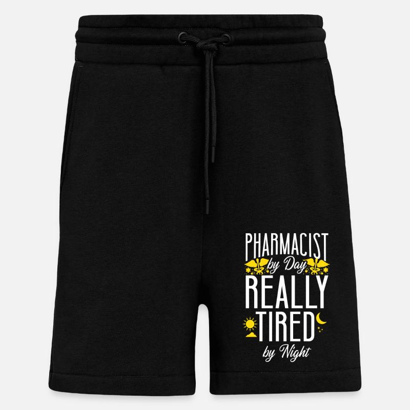 Pharmacy Tech Technician - Shorts - made by SPREAD - SOLID BLACK