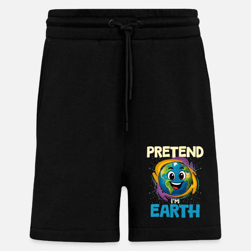 Erde Planet - Shorts - made by SPREAD - SOLID BLACK