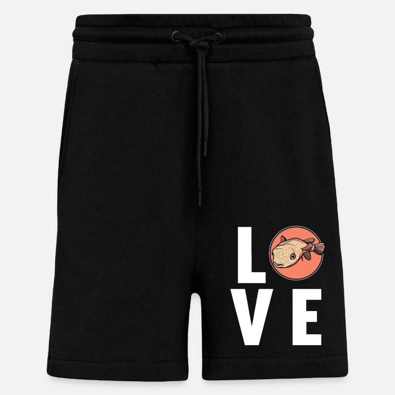 Kugelfische Kugelfisch - Shorts - made by SPREAD - SOLID BLACK