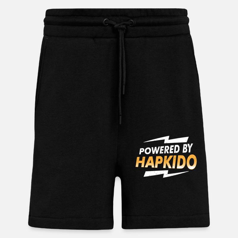 Propulsé par Hapkido - Short bio décontracté fabriqué en UE - SOLID BLACK