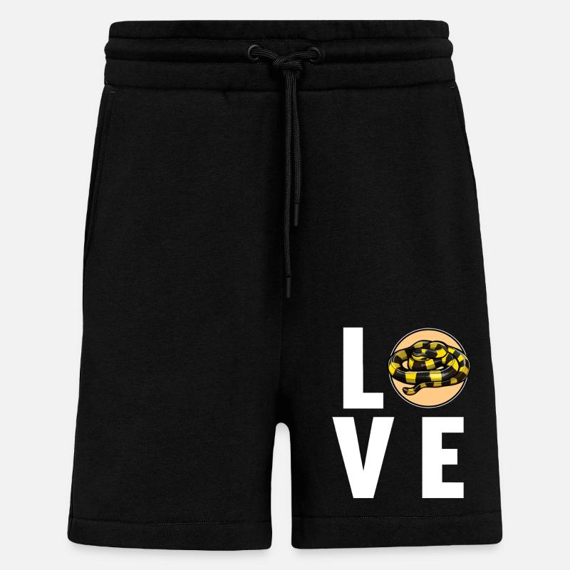 Banded Krait Gebänderter Krait - Shorts - made by SPREAD - SOLID BLACK