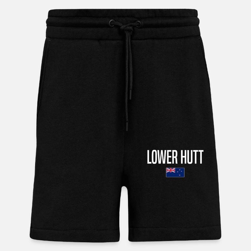 Lowerhutt Neuseeland - Shorts - made by SPREAD - SOLID BLACK