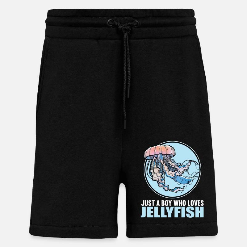 Méduse Méduse - Short bio décontracté fabriqué en UE - SOLID BLACK
