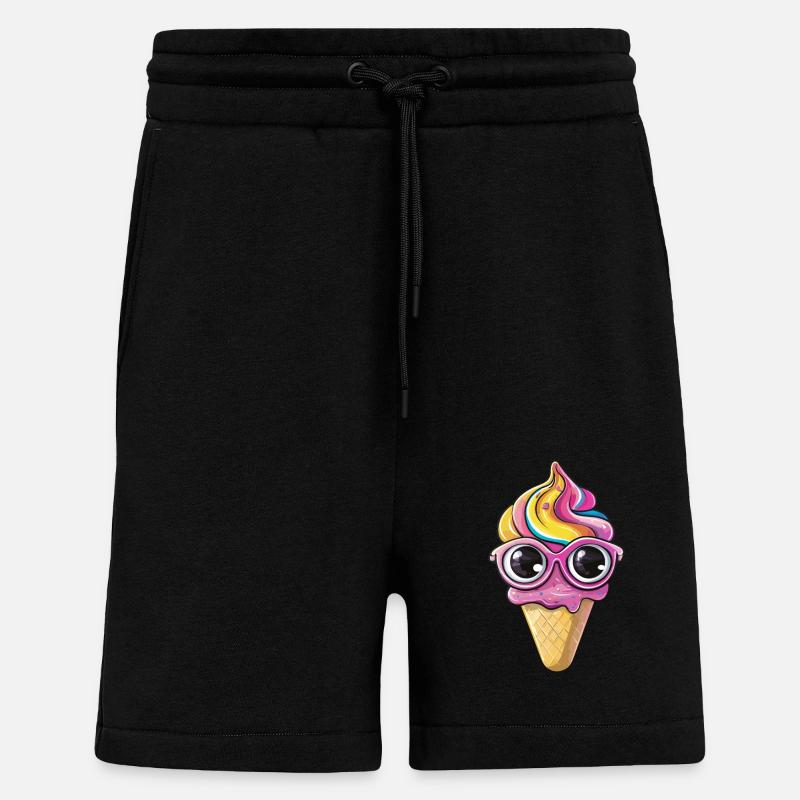 Eis mit Brille - Shorts - made by SPREAD - SOLID BLACK