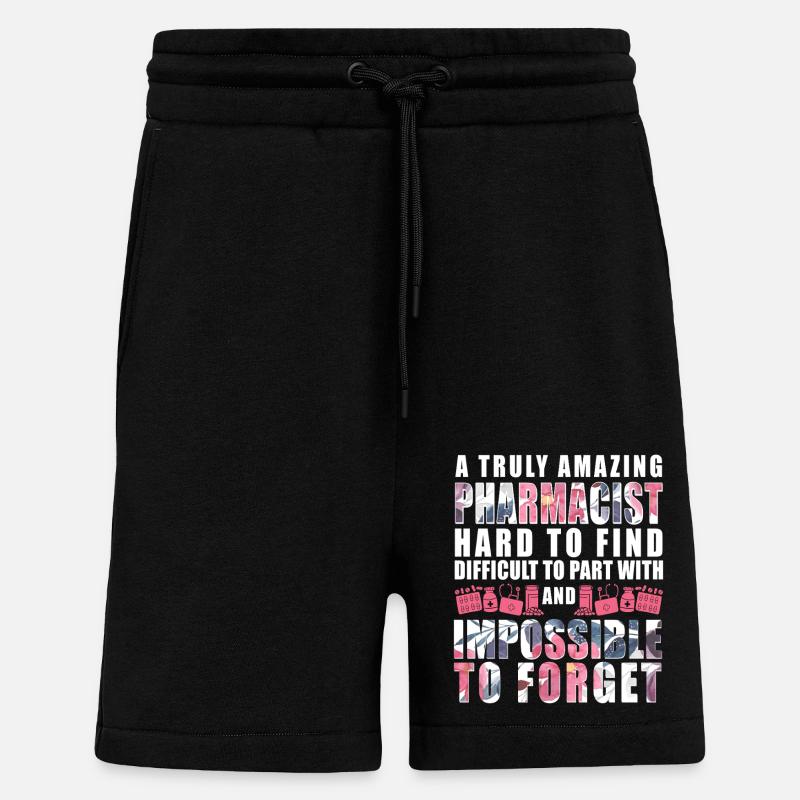 Pharmacy Tech Technician - Shorts - made by SPREAD - SOLID BLACK