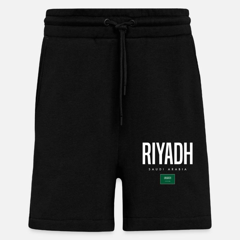 Riyadh, Saudi Arabia - Shorts - made by SPREAD - SOLID BLACK