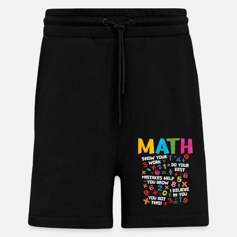 Math - Shorts - made by SPREAD - SOLID BLACK