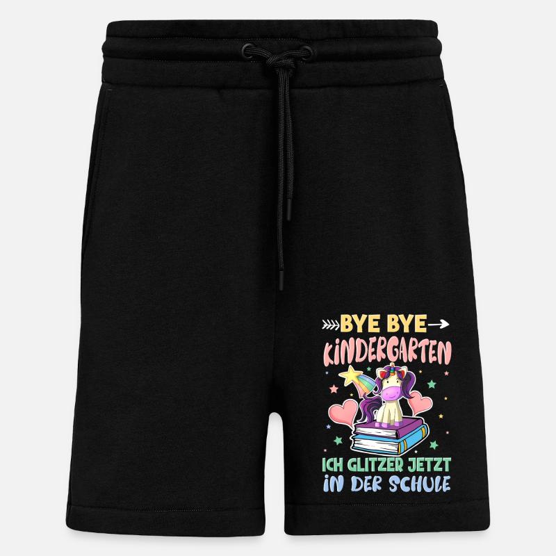Bye Bye Kindergarten Einschulung - Shorts - made by SPREAD - SOLID BLACK