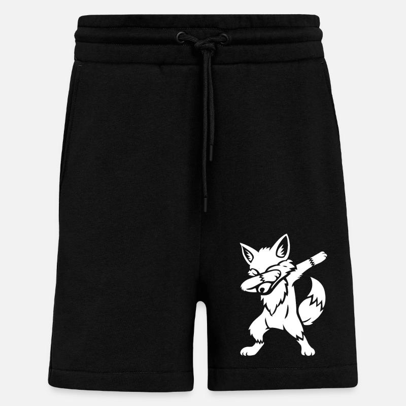 Dabbing Fuchs - Dab Dance - Geschenk - Shorts - made by SPREAD - SOLID BLACK