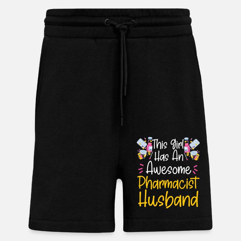 Pharmacy Tech Technician - Shorts - made by SPREAD - SOLID BLACK